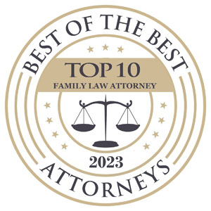 Best of the Best Attorneys badge - top 10 family law attorney